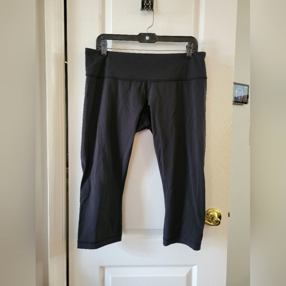 Lululemon Wunder Under Crop Low-Rise Leggings Full-On Luxtreme Black 12 Capri
